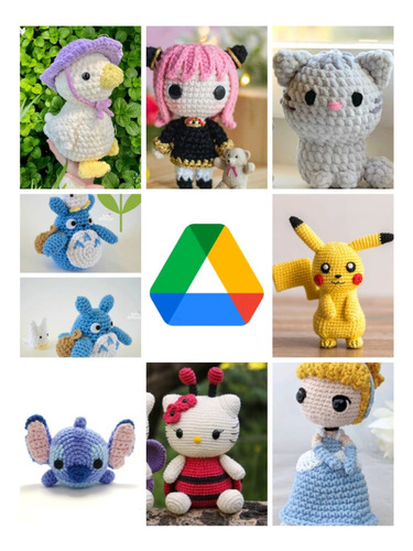 +1000 Patrones Amigurumi Disney Pokémon Muñecas Animales