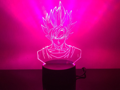 Goku Super Sayayin - Luz Led
