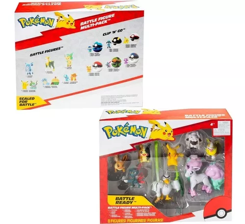 Bonecos Pokémon - Multi Pack 4 Figuras Evolução Eevee Sunny - WCT