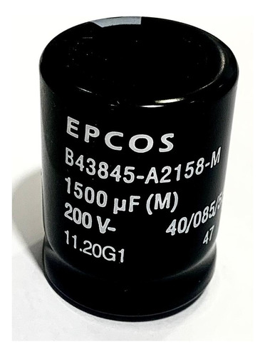 Capacitor Eletrolitico 1.500uf X 200v * 1500uf X 200v Epcos