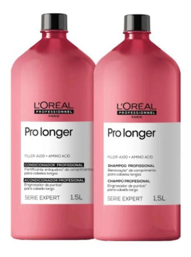 Kit Loreal Pro Longer Shampoo 1500ml Condicionador 1500ml