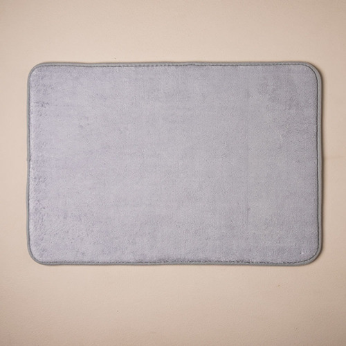 Alfombra Arredo De Baño Chica Lisa Memory Foam Gris