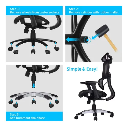 Duramont - Base De Repuesto Para Silla De Oficina, Base Resi
