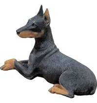 Comprar Escultura Negra De Doberman Pinscher Del Tamaño Original, Ac
