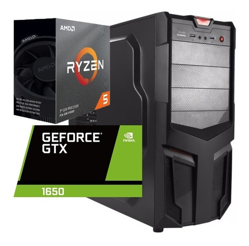 Torre Cpu Gamer Ryzen 5 3600 Gtx1650 1tb 8gb Pc Wifi Gratis