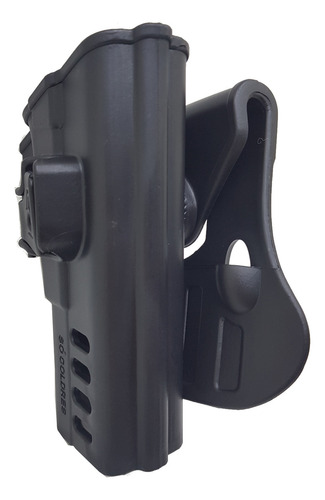 Coldre + Porta Carregador Externo Glock G22 G23 Gen5 Cor Preto Orientação Da Mão Destro