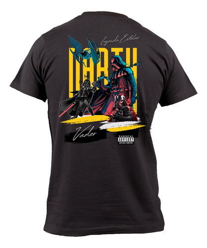 Playera T-shirt Darth Vader Star Wars Frente Y Espalda 07