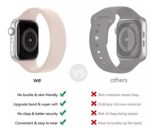 Correa Elastica Para Apple Watch Serie 6, 5 / Se