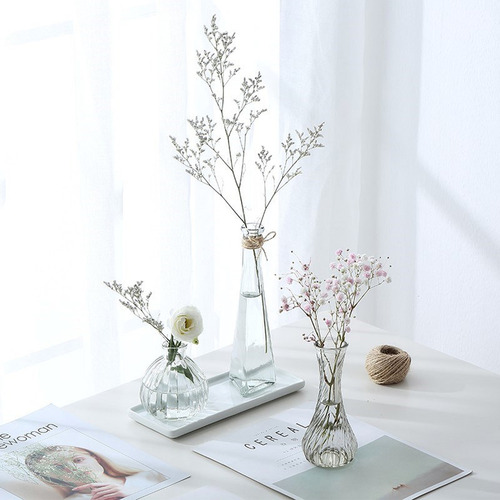 Jarrón Transparente De Cristal Para Decoración De Bodas, 4 U