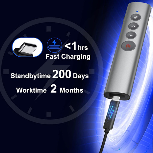 Hyperlink Presentation Clickers Recargables For Power...