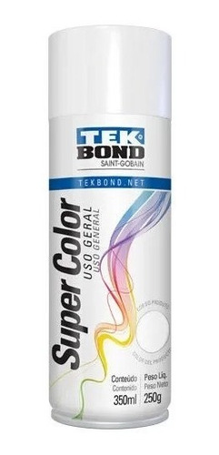 Pintura Aerosol Super Color Tek Bond Uso General Blanco Bril