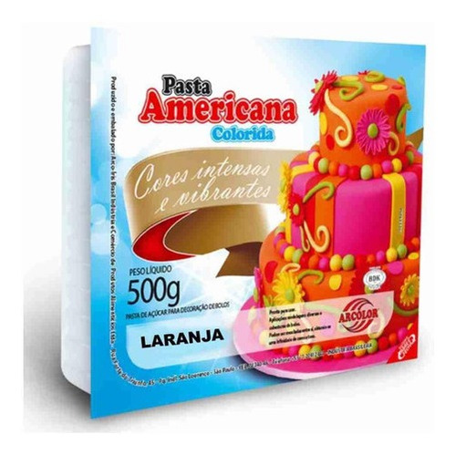 Pasta Americana Laranja 500g Arcolor