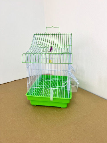 Imagen 3 de 10 de Jaula Pajarito Canario Catita 2 Comederos 38x33x23cm B2102