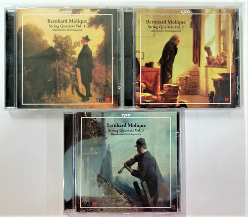 Bernhard Molique String Quartets Vol. 1, 2, 3 Cds Como Nuevo