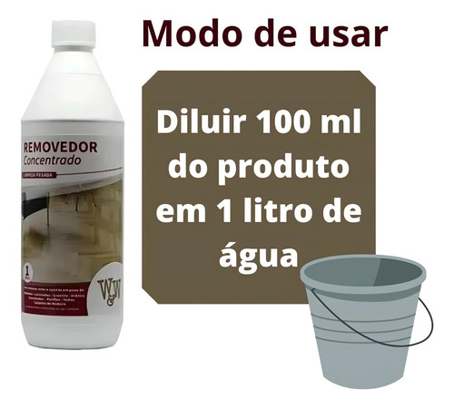 Removedor De Cera Pisos De Madeira Laminado W&w 1 Lt Tacos