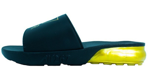 Imagen 4 de 4 de Sandalias Casual Cr7 Negro/dorado Cr709nd Moletto