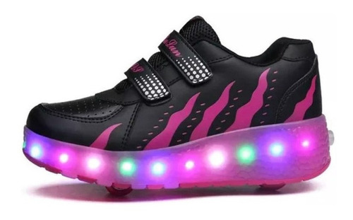 Zapatillas De Niños Led Patines De Ruedas