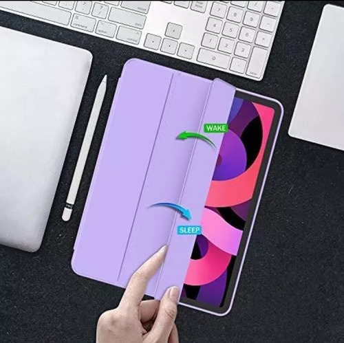 Funda Smart Case Para Ipad Ipad 11 Chip A16 Porta Pencil Lila