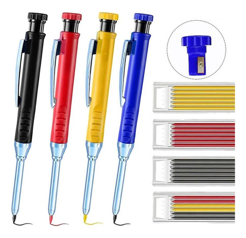 2 X 6x Carpenter Pencil Refills, Substituição De Amarelo