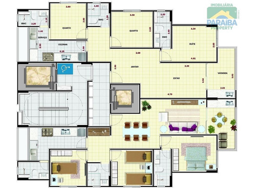 Imagem 9 de 9 de Apartamento A Venda - Manaíra - João Pessoa - Pb - Ap0644