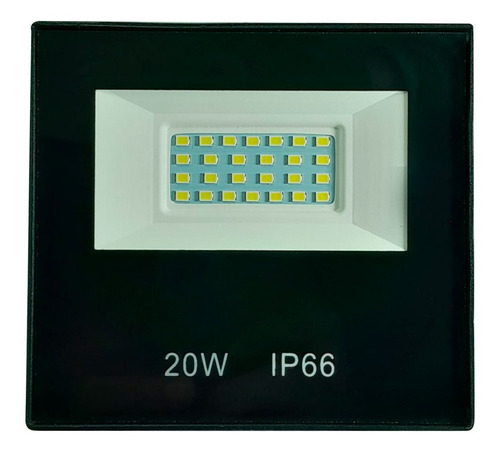 Refletor Led Holofote 20w Luz Branca 6000k Prova D'água Ip66