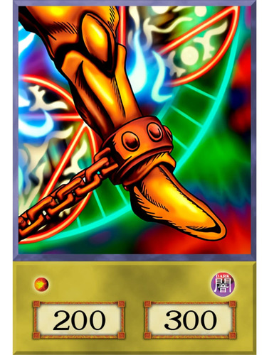 Cuadro Anime Yu Gi Oh 29x19 Mdf Exodia Pierna Izquierda