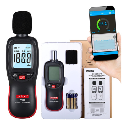 Sonómetro Pro Medidor De Ruido Con Bluetooth - Wintact Wt85b