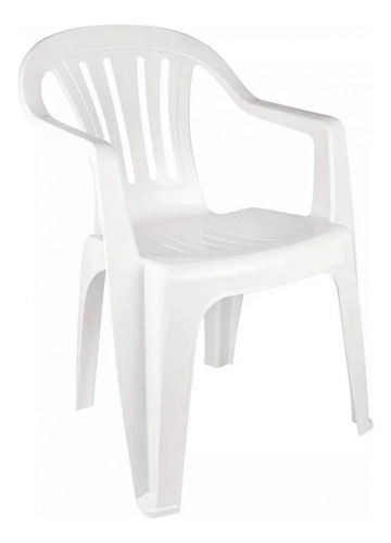Cadeira Poltrona Em Plástico Suporta Até 182 Kg Mor