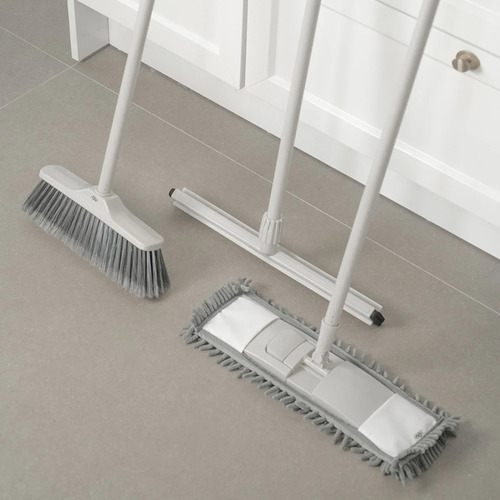 Mop Flow Multiuso Para Limpeza Seca Tira Pó Em Microfibra