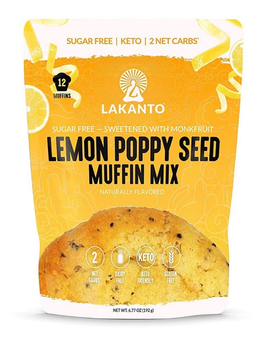 Lakanto Mezcla Para Muffin Mix Frutos Del Monje 192 Gr