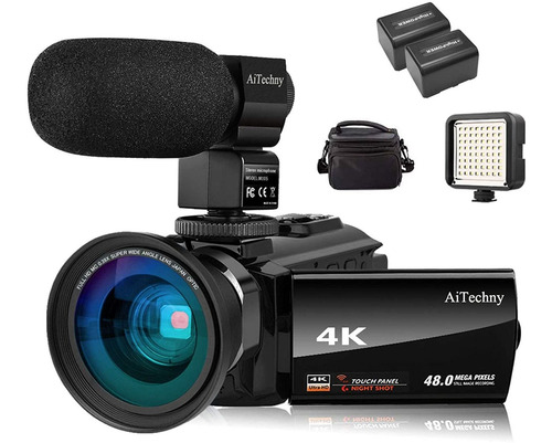 Videocámara 4k Digital Aitechny Vlogging Wifi 48mp 16x Zoom