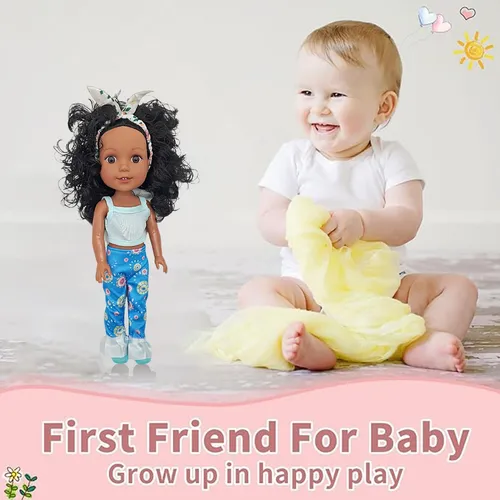 K Black Enamel Doll 12.6-inch Mini Black Enamel Doll Ch 6933