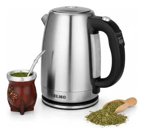 Pava Eléctrica Yelmo Pe-3911 Control Digital 2200 Watts Digital 5 Temp Acero Inox 1.7L