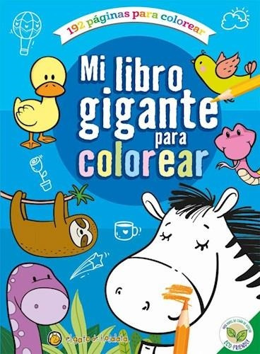 Mi Libro Gigante Para Colorear-azul Colorear El Gato De Hoja