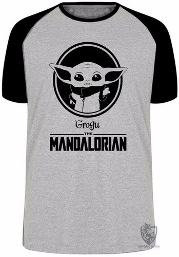 Camiseta Plus Size Mandalorian Baby Grogu Yoda Star Wars