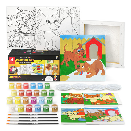 Kits De Arte Para Niños Arteza Dibujos Pinceles Y Pintura