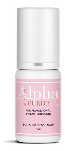 Pegamento transparente Dlux Professional Purity Alpha de 5 ml, color transparente e incoloro