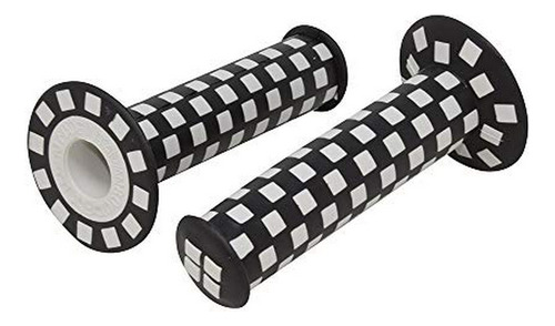 Manpla - Fenix Vintage Checkered Bmx Bicycle Grips, (black/w