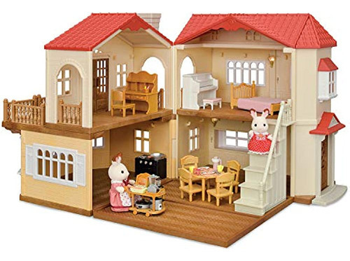 Conjunto Calico Critters Red Roof Casa De Campo Msi