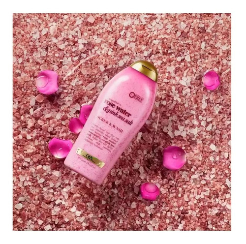 Exfoliante Corporal Ogx Agua De Rosas Y Sal Marina 577ml