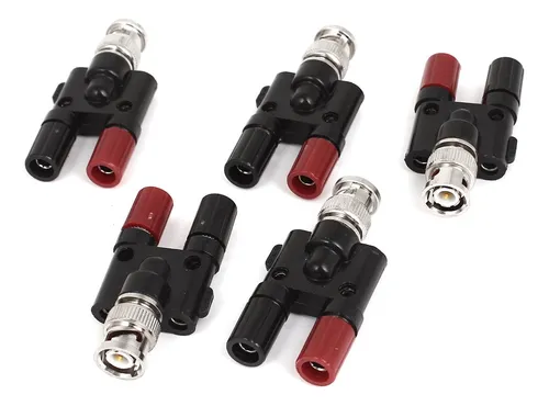 Uxcell Bnc Macho Plug A Dos Banana Hembra Jack Adaptado...