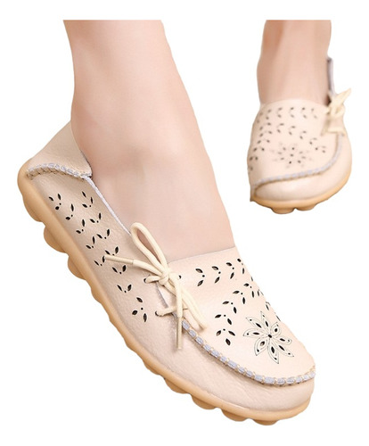 Zapatos De Guisantes Mujer Con Orificio For Pisos Casuales
