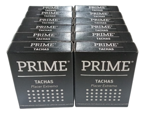 Preservativo Prime Tachas Caja X 36 Unidades - 12 X 3