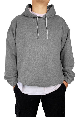 Buzo Frizado Oversize Hoodie Liso Unisex Aesthetic Invierno