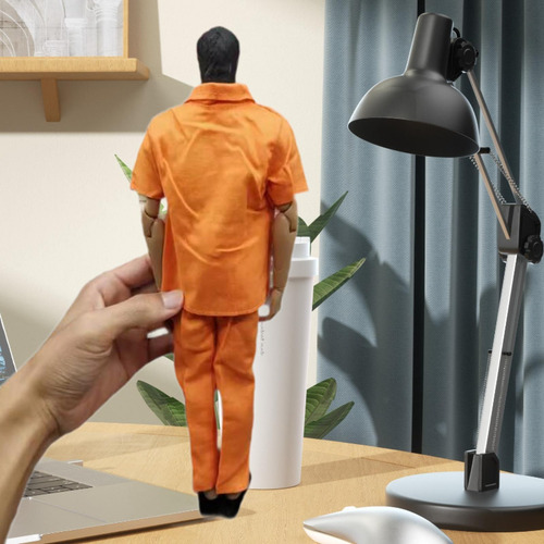 2 Piezas De Uniforme De Prisión Para Hombres A Escala 1/6,
