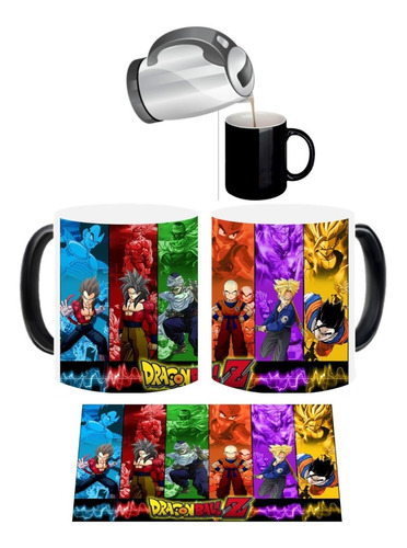 Mug Magico Dragon Ball Goku Z Vaso Magico