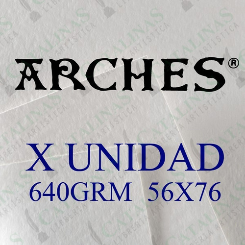 Arches Acuarela G/fino De 56 X 76 Cm 640 Gms Microcentro