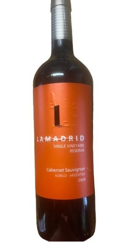 Vino Lamadrid Reserva Cabernet Sauvignon 750ml 2009!!!