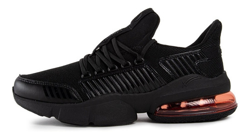 Imagen 1 de 6 de Tenis Deportivo Karosso Media Suela Aire Negro Rojo M502