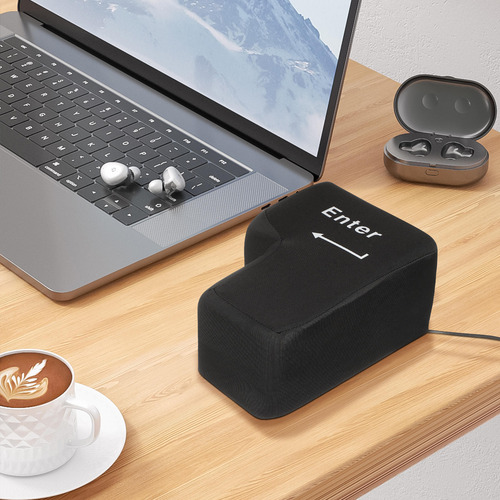 Cojín Big Enter Key Con Usb Para Aliviar El Estrés De La Ofi